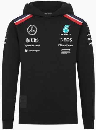 Dětská mikina Mercedes Junior Mapf1 RP Hoody Black_1