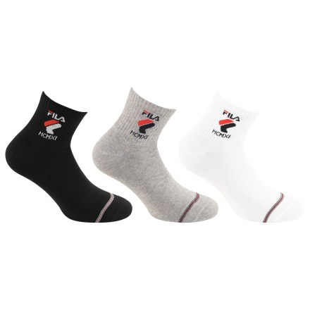 Ponožky FILA Unisex Quarter Navy-Grey-White_1