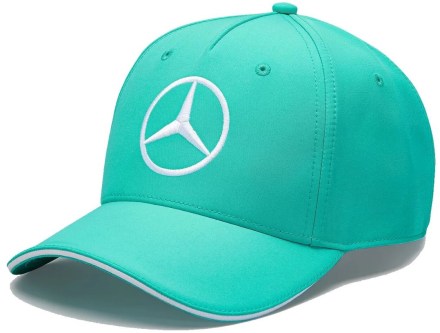 Kšiltovka Mercedes Unisex Map F1 Team Baseball Cap Teal_1