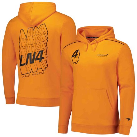 Dětská mikina McLaren Jr FW LN Driver Hoodie Orange_3