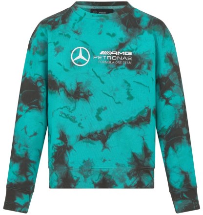 Dámská mikina Mercedes Wmns Mapf1 FW Tie Dye Crew Neck Sweatshirt Multicolor_1