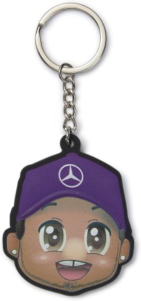 Přívěsek Mercedes Mapf1 FW LH Caricature Keyring Neon Yellow_1