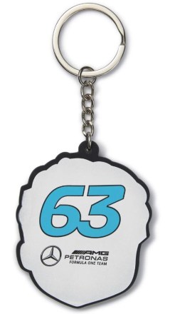 Přívěsek Mercedes Mapf1 FW GR Caricature Keyring Blue_2