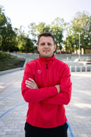 Pánská mikina PlayerLayer 1/4 Zip MidLayer Scarlet Red_4