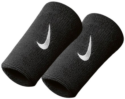 Potítka NIKE Swoosh Doublewide Wristbands Pink Black-White_1