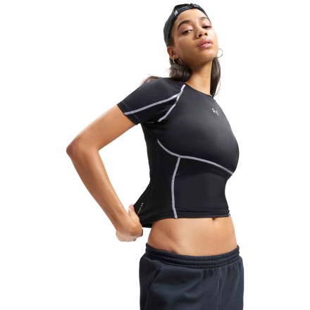 Dámské tričko s krátkým rukávem Under Armour HeatGear Elite SS-BLK_1