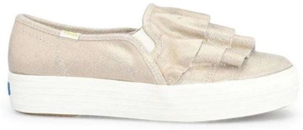 Ruffle Glitter Suede Champagne_2