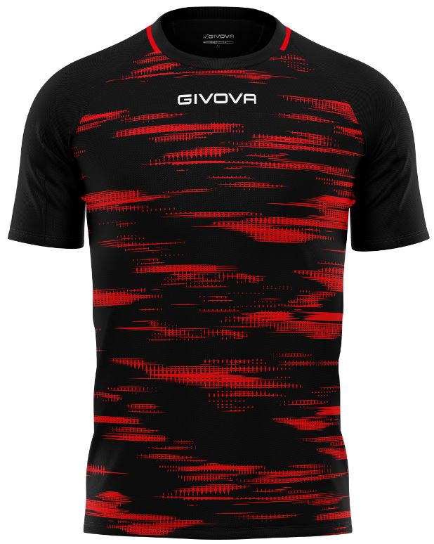 Sportovní triko GIVOVA Pixel black-red|L