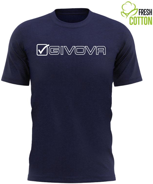 Bavlněné triko GIVOVA Mondo blue|S