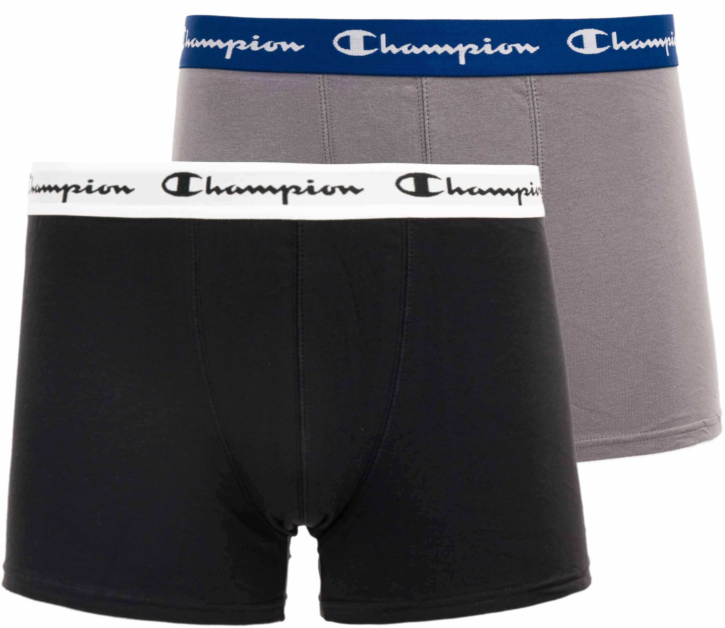Pánské boxerky Champion 2-pack boxer shorts Black-Grey|S